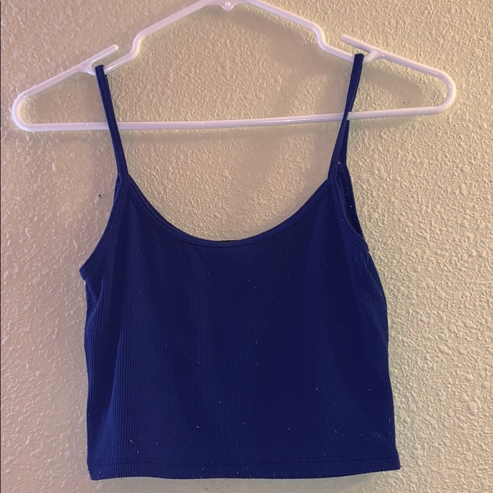 brandy melville royal blue tank!